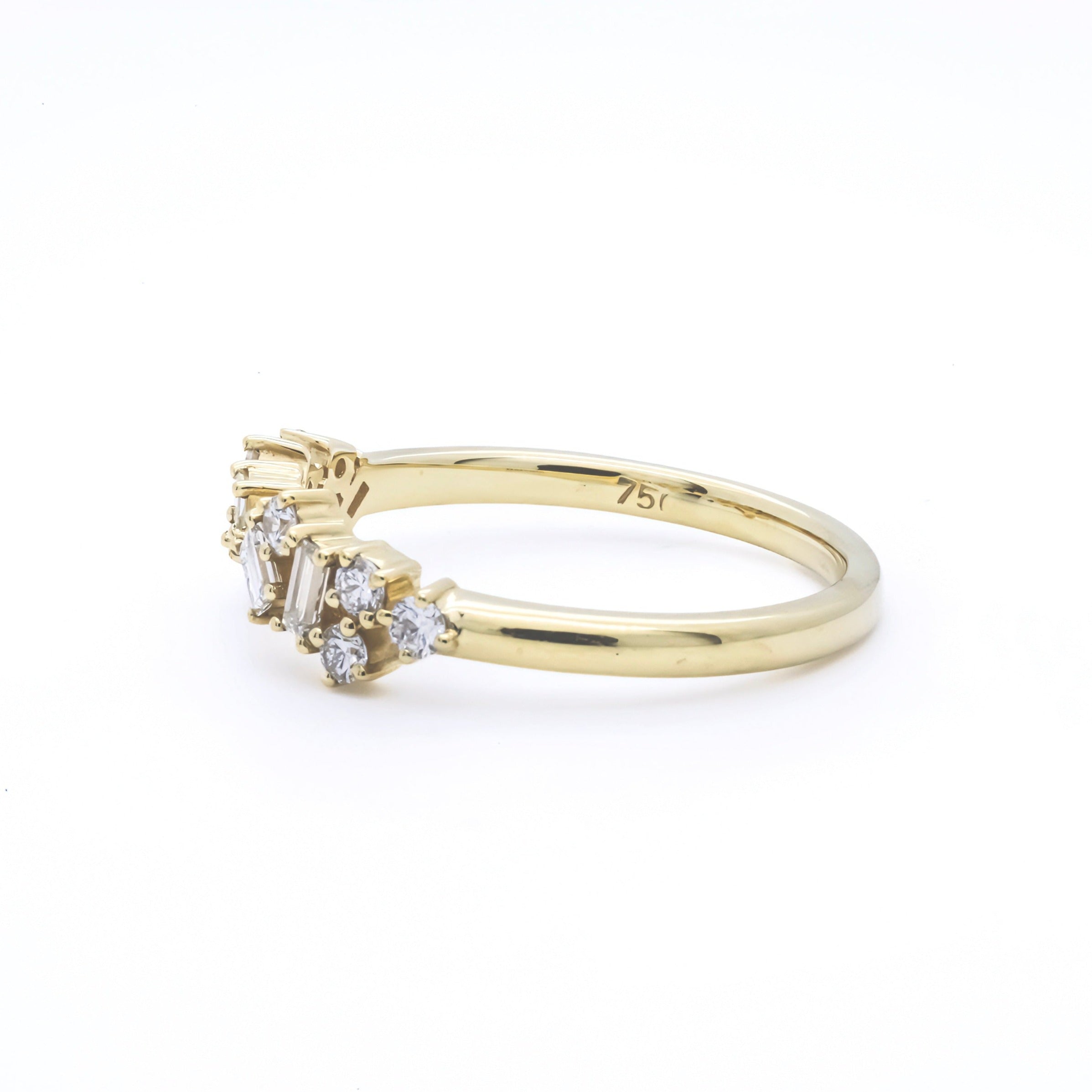 RING | 18K Yellow Gold with 0.45ct F Colour Diamonds