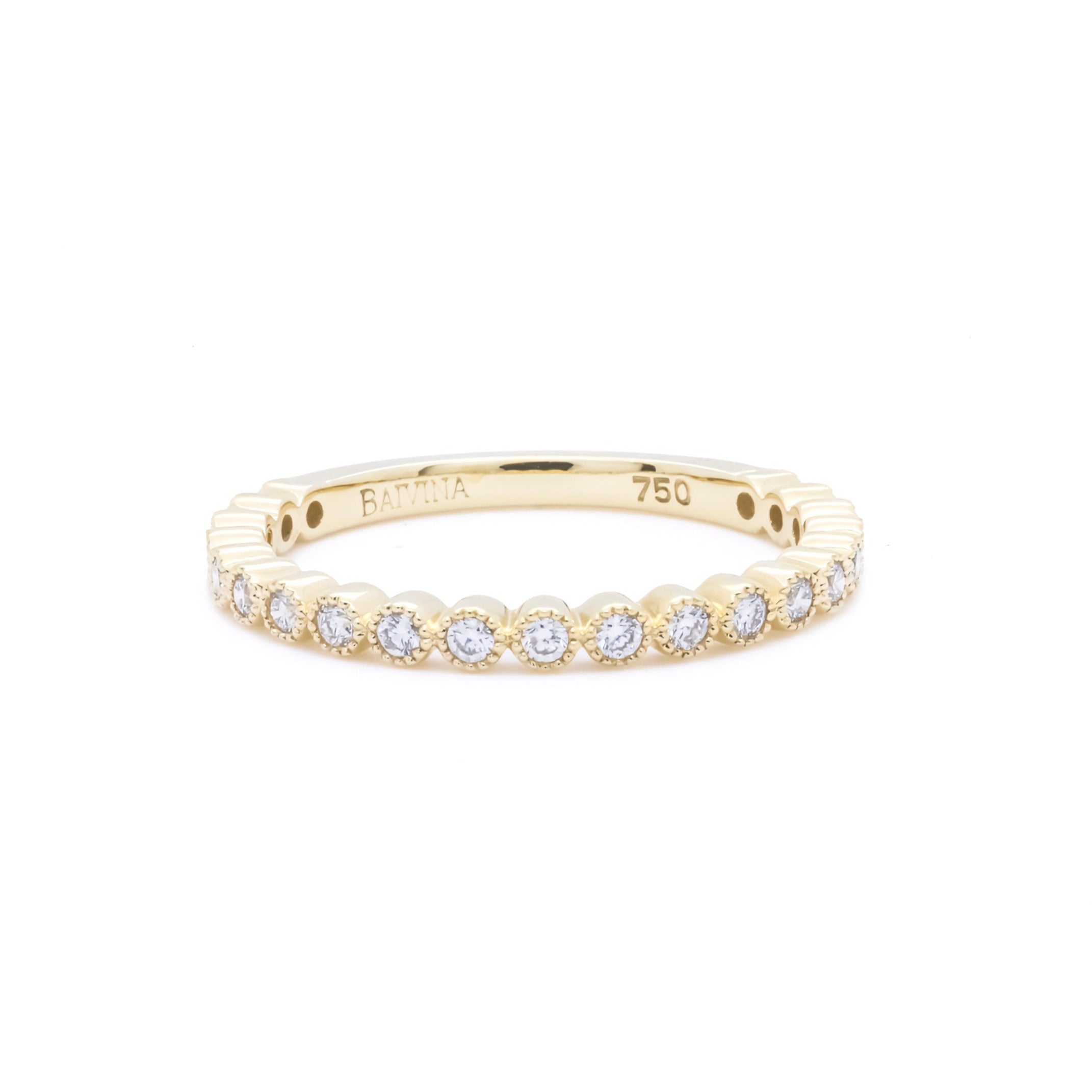 RING | 18K Yellow Gold Diamond Ring with 0.31ct Diamonds