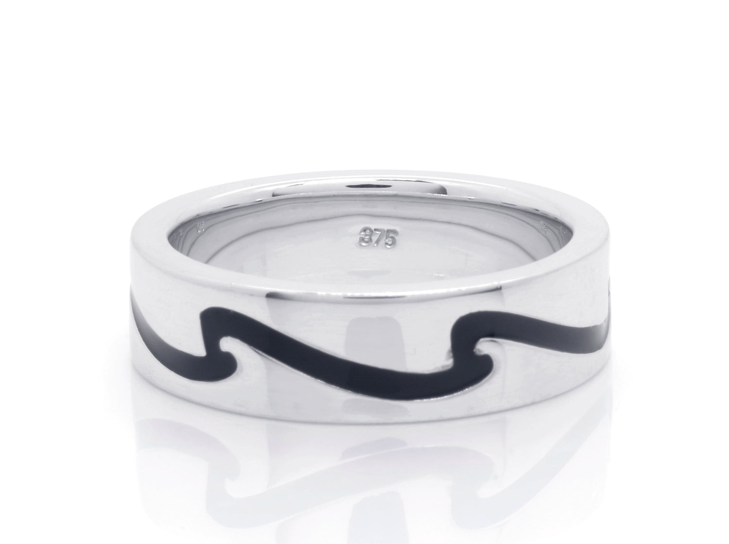 9K White Gold Men's Ring